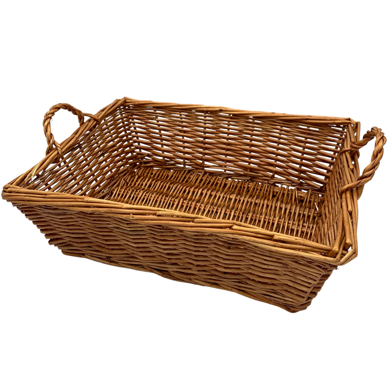 Large Chestnut Rectangle Baskets WITHOUT HANDLES (12 per case) 11.99 Each