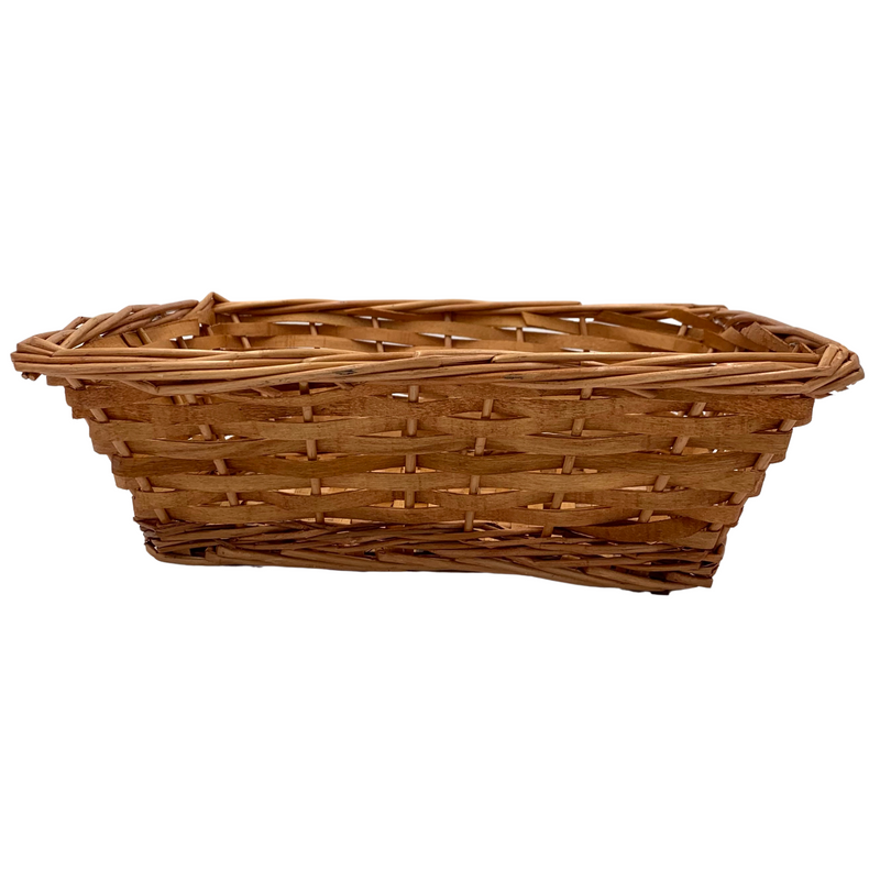 Medium Rectangle Gift Basket, Chestnut (22 per case) 7.49 Each
