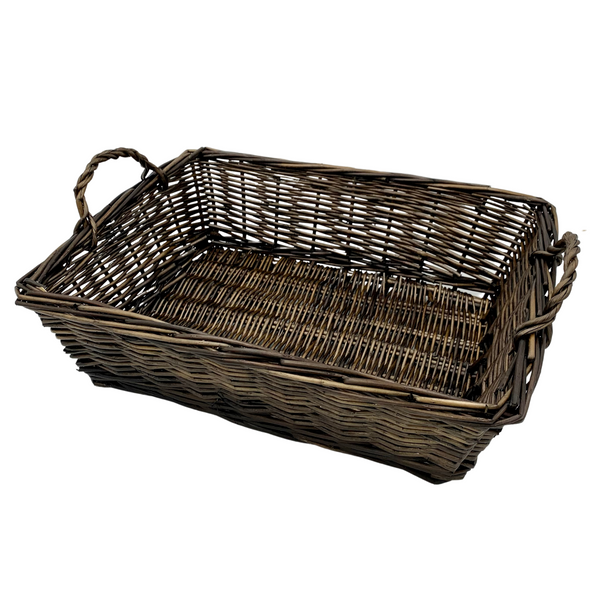 Large Walnut Rectangle Baskets WITHOUT HANDLES (12 per case) 11.99