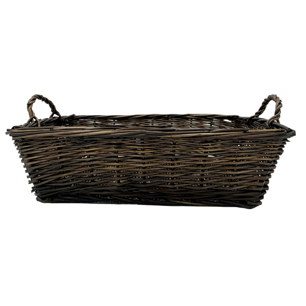 Large Walnut Rectangle Baskets WITHOUT HANDLES (12 per case) 11.99 Each