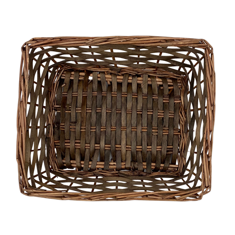 Medium Rectangle Gift Basket, Walnut (24 per case) 7.49 Each