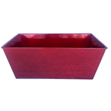 Medium Rectangle Tin - Red (24 per case) 7.69 Each