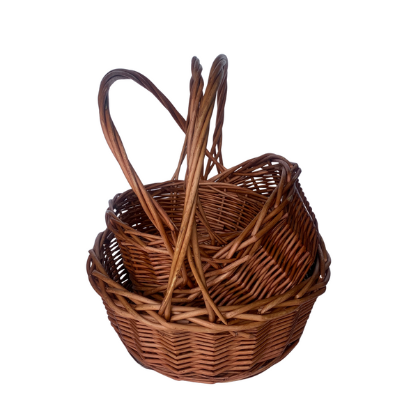Gourmet Basket Set of 3, Chestnut (8 sets per case) 24.99 each set