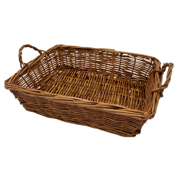 Medium Chestnut Rectangle Baskets (12 per case) 8.99 each