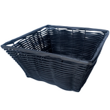 Medium Square Plastic Baskets, Black (32 per case) 4.99 Each