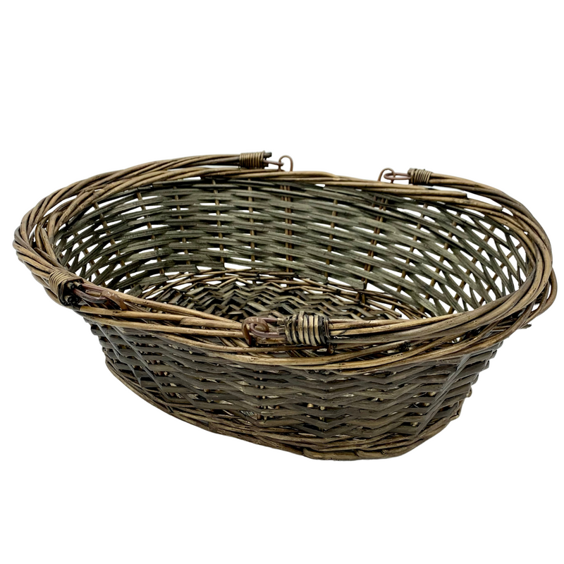 Large Hinged Handle Baskets, Walnut (40 per case) 8.99 Each