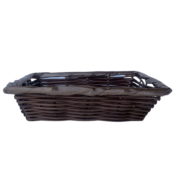 XSmall Rectangle Plastic Baskets, Brown (50 per case) 3.49 Each
