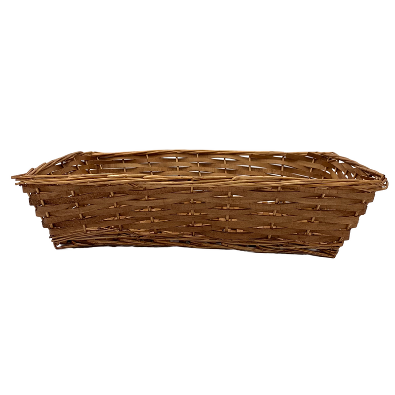 Large Rectangle Gift Basket, Chestnut (12 per case) 7.99 Each