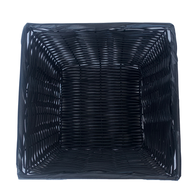 Medium Square Plastic Baskets, Black (32 per case) 4.99 Each