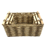 2-Tone Basket Set of 3, Natural(1 set per case) 32.99