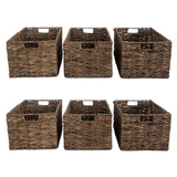 Knock-Down Storage Basket Walnut Large (6 per case) 14.16 Each