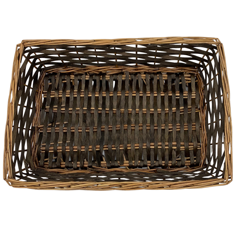 Large Rectangle Gift Basket, Walnut (12 per case) 7.99 Each