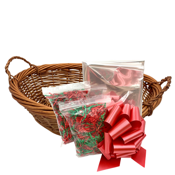 Large Gift Basket Kits with Large Chestnut Basket (12 kits per case) 16.99 Each