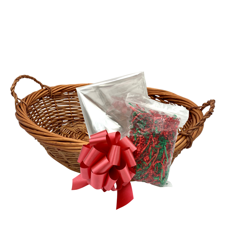 Medium Gift Basket Kits with Chestnut Basket (12 kits per case) 13.49 Each