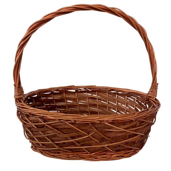 Oval Basket Set of 3 Woven, Chestnut